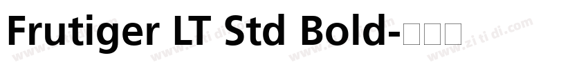 Frutiger LT Std Bold字体转换
